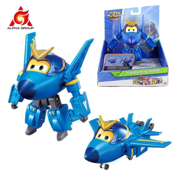 Super Wings 5 Inches Transforming Jett Dizzy Donnie Deformation Airplane Robot Action Figures Transformation Animation Kid Toys